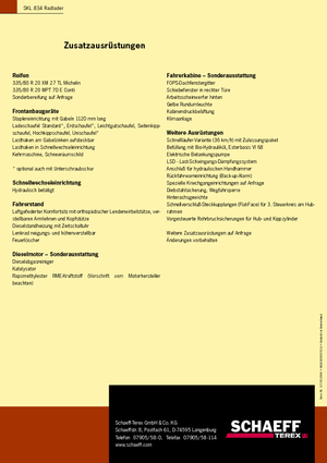 Încărcătoare pe roți Terex-Schaeff SKL 834