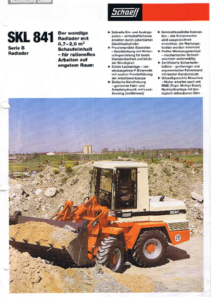 Încărcătoare pe roți Terex-Schaeff SKL 841 B
