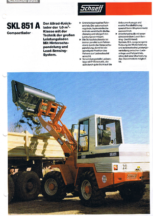 Încărcătoare pe roți Terex-Schaeff SKL 851 A