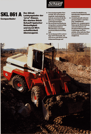 Încărcătoare pe roți Terex-Schaeff SKL 861 A