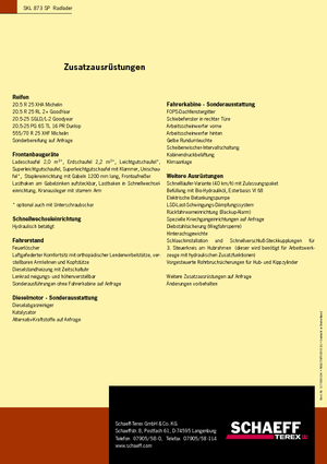 Încărcătoare pe roți Terex-Schaeff SKL 873 SP