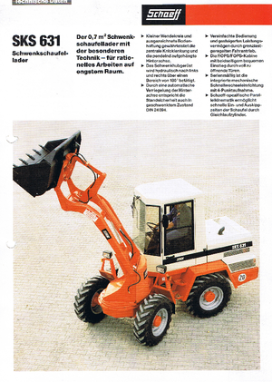 Încărcătoare pe roți Terex-Schaeff SKS 631