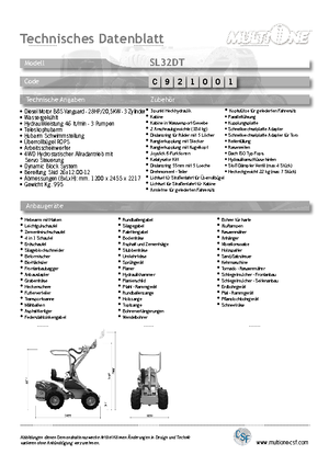Încărcătoare pe roți Multione SL 32 DT