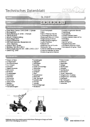 Încărcătoare pe roți Multione SL 35 DT
