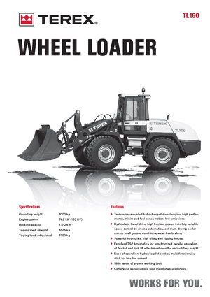 Încărcătoare pe roți Terex TL 160
