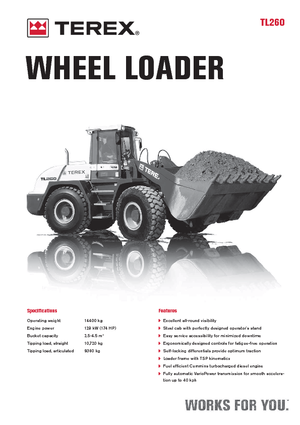 Încărcătoare pe roți Terex TL 260