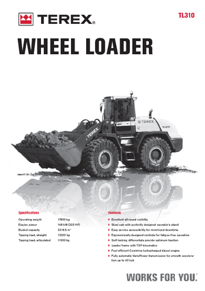 Încărcătoare pe roți Terex TL 310