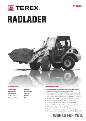 Încărcătoare pe roți Terex TL 80 AS