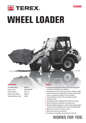 Încărcătoare pe roți Terex TL 80 AS