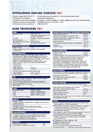 Încărcătoare pe roți Takeuchi TW 7