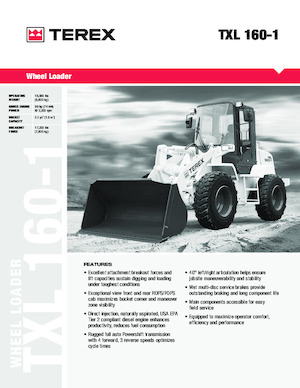 Încărcătoare pe roți Terex TXL 160-1