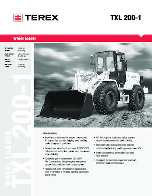 Încărcătoare pe roți Terex TXL 200-1