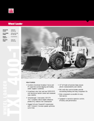 Încărcătoare pe roți Terex TXL 400-1