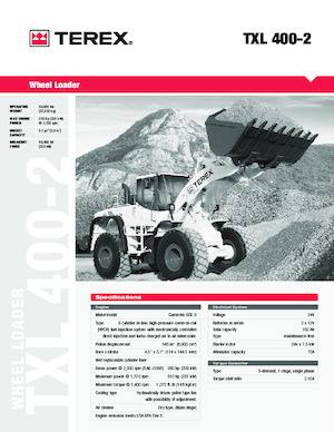 Încărcătoare pe roți Terex TXL 400-2