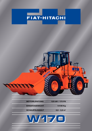 Încărcătoare pe roți Fiat-Hitachi W 170