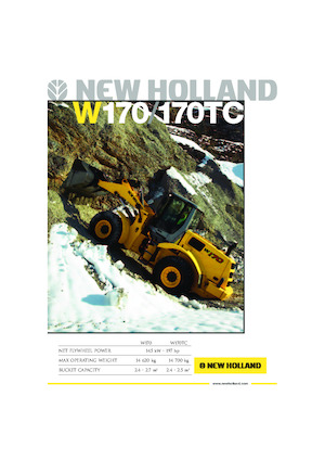 Încărcătoare pe roți New Holland W 170 TC