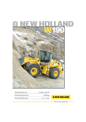 Încărcătoare pe roți New Holland W190B