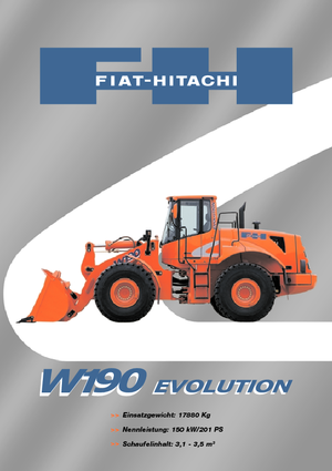 Încărcătoare pe roți Fiat-Hitachi W 190