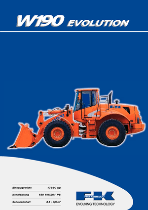 Încărcătoare pe roți Fiat Kobelco W 190 Evolution