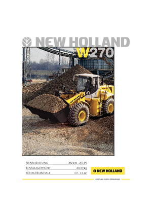 Încărcătoare pe roți New Holland W 270 e