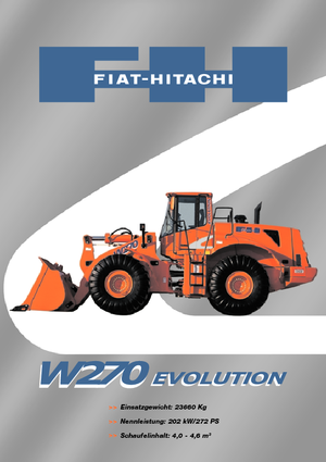 Încărcătoare pe roți Fiat-Hitachi W 270