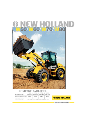 Încărcătoare pe roți New Holland W 70