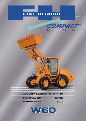 Încărcătoare pe roți Fiat-Hitachi W 60