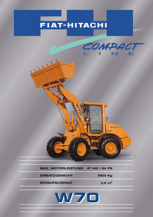 Încărcătoare pe roți Fiat-Hitachi W 70