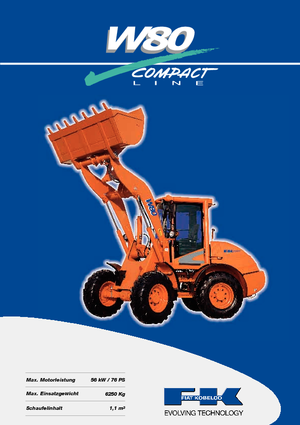 Încărcătoare pe roți Fiat Kobelco W 80