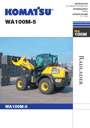 Încărcătoare pe roți Komatsu WA100M-5