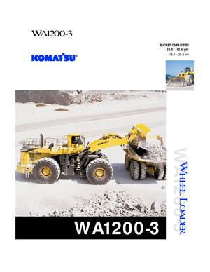 Încărcătoare pe roți Komatsu WA1200-3
