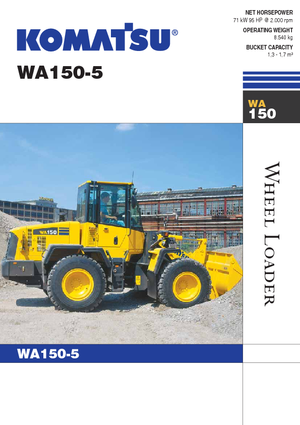 Încărcătoare pe roți Komatsu WA150-5