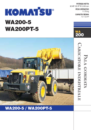 Încărcătoare pe roți Komatsu WA200PT-5