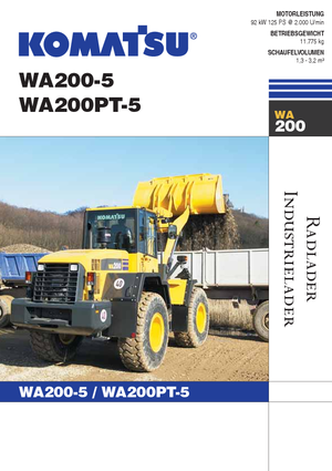 Încărcătoare pe roți Komatsu WA200PT-5