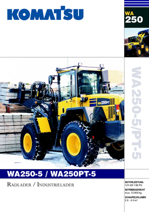Încărcătoare pe roți Komatsu WA250-5