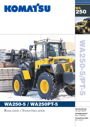 Încărcătoare pe roți Komatsu WA250PT-5