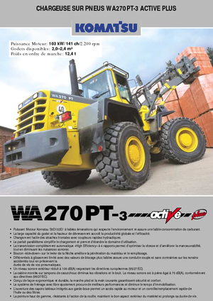 Încărcătoare pe roți Komatsu WA270PT active Plus