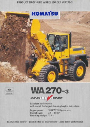 Încărcătoare pe roți Komatsu WA 270-3