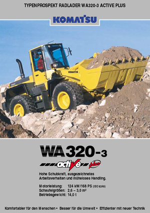 Încărcătoare pe roți Komatsu WA320-3 active Plus