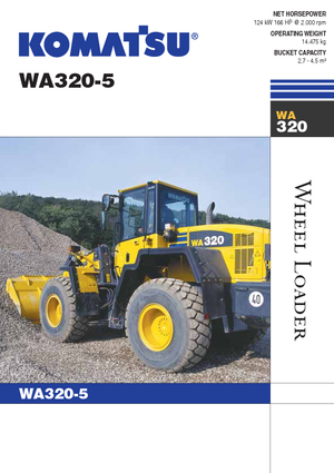 Încărcătoare pe roți Komatsu WA320-5