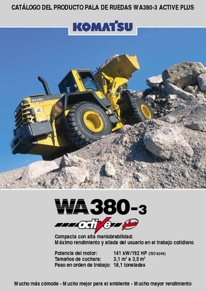 Încărcătoare pe roți Komatsu WA380-3 active Plus