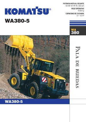 Încărcătoare pe roți Komatsu WA380-5