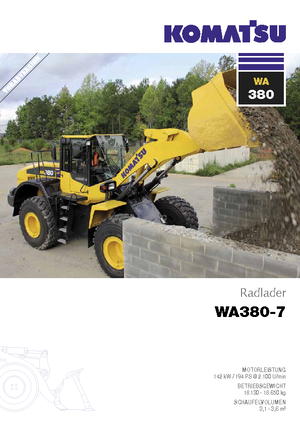 Încărcătoare pe roți Komatsu WA380-7