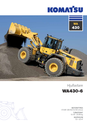 Încărcătoare pe roți Komatsu WA430-6E0