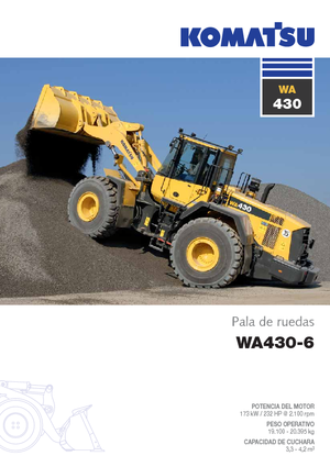 Încărcătoare pe roți Komatsu WA430-6E0