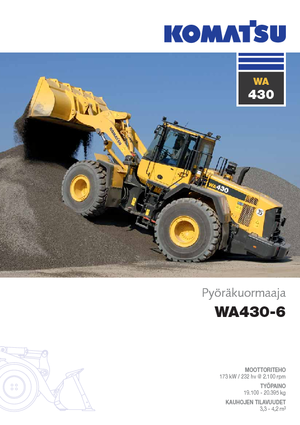 Încărcătoare pe roți Komatsu WA430-6E0