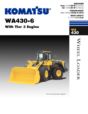Încărcătoare pe roți Komatsu WA430-6E0