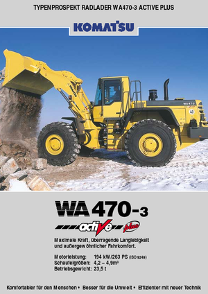 Încărcătoare pe roți Komatsu WA470-3 Magnum active Plus