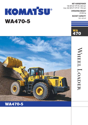Încărcătoare pe roți Komatsu WA470-5