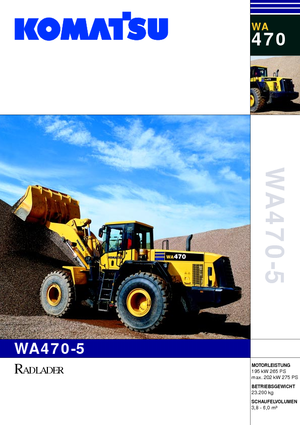 Încărcătoare pe roți Komatsu WA470-5